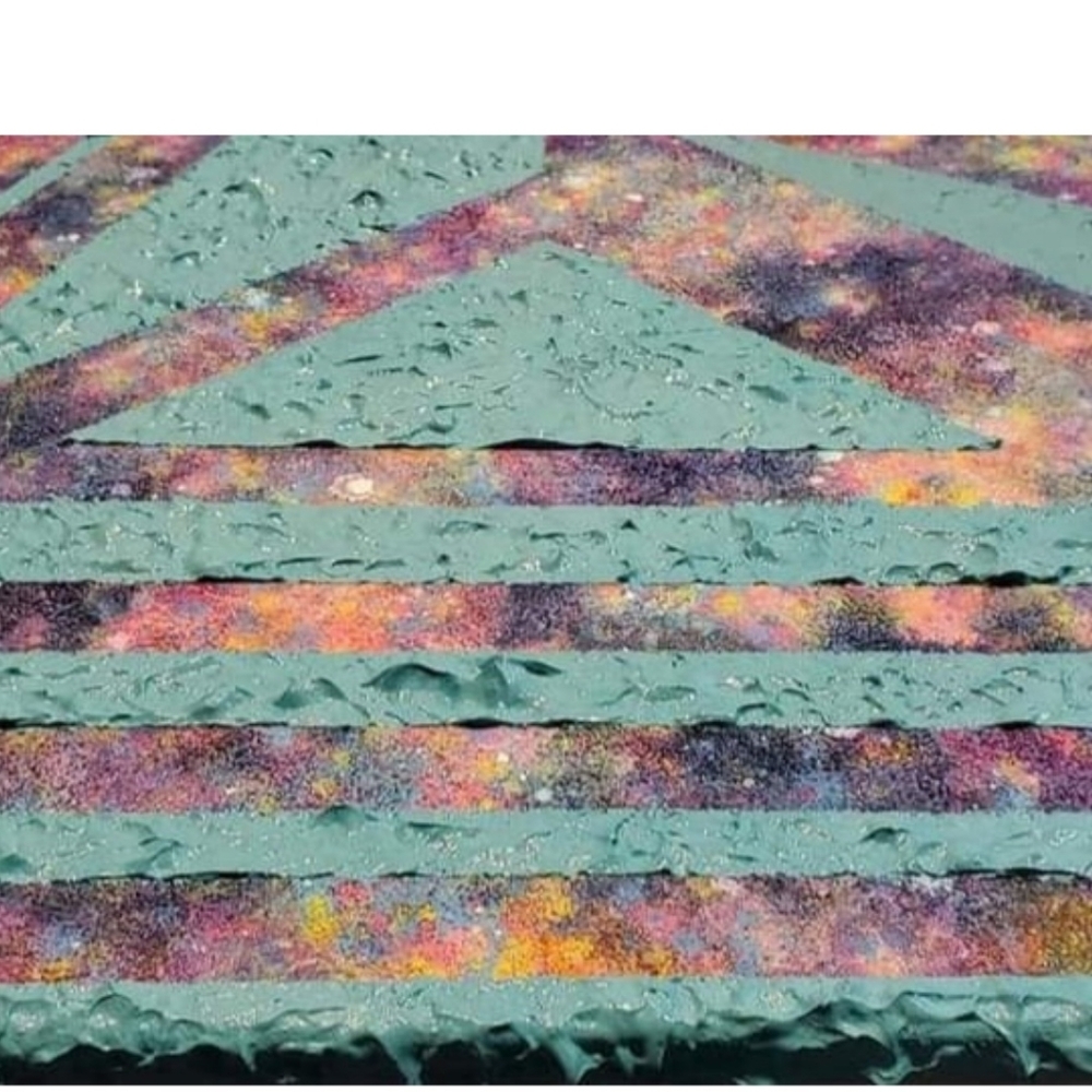 HANDCRAFTED Colorful Painting Abstract Artwork HANDPAINTED Textured Art Decor - Picture 11 of 16
